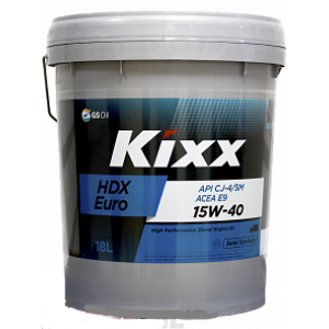 Полусинтетическое моторное масло KIXX HDX Euro 15W-40 (18л)