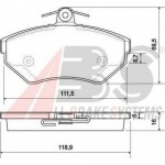 Тормозные колодки передние VW Caddy '99 A.B.S. 37011