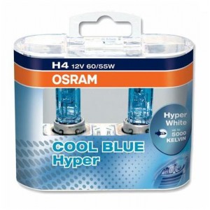 Лампа автомобильная Н4 Р43 12V 60/55W 5000K OSRAM Cool Blue Hyper к-т
