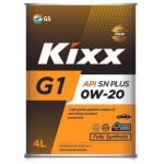 Синтетическое моторное масло Kixx G1 0W-20 4л