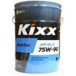 Трансмиссионное масло KIXX GEARTEC 75w90 20L