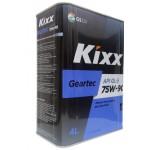 Трансмиссионное масло KIXX GEARTEC 75w90 4L