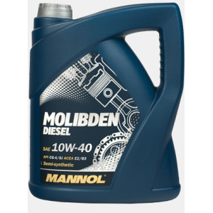 Полусинтетическое моторное масло MANNOL MOLIBDEN DIESEL 10W-40 (5)