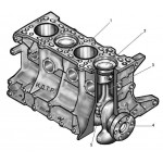 Блок двигателя голый 1.9D vw 1Y 47 кВт VW CADDY II