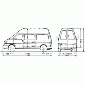 Часть автомобиля -00 перед VW TRANSPORTER T4