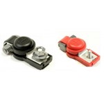 Клемы аккумуляторные Ланос + и -, красная + черная (SHIN KUM) Клемы аккумуляторные Ланос + и -, красная + черная (SHIN KUM)