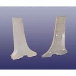 Накладка наружной стойки передней двери Ланос 3х.дв хэчбек левая (GM)