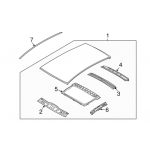 Молдинг крыши Авео 2 седан правый (GM)