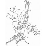 Крышка шарнира подушки сиденья Эсперо (GM)