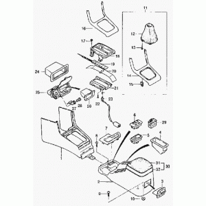 Крышка передней консоли Эсперо (GM) Крышка передней консоли Эсперо (GM)
