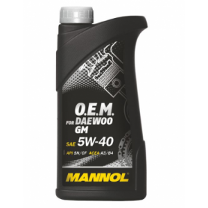 Синтетическое моторное масло MANNOL О.Е.М for Daewoo GM 5W-40 (1)