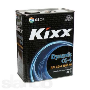 Полусинтетическое моторное масло KIXX DYNAMIC CG-4 10W-40 (4л)