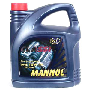 Полусинтетическое моторное масло MANNOL CLASSIC 10W-40 (4)