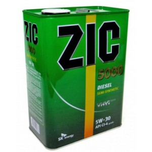 Полусинтетическое моторное масло ZIC 5000 Diesel 5w-30 (4)