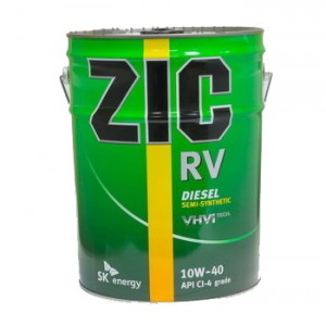 Полусинтетическое моторное масло ZIC RV CI-4 10w40 (20)