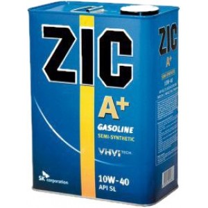Полусинтетическое моторное масло ZIC A Plus 10W40 SM/CF (4)