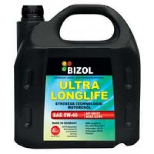 Синтетическое моторное масло BIZOL Ultra longlife 5W-40 4л