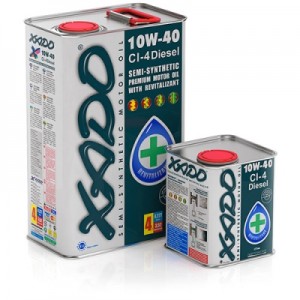Полусинтетическое моторное масло Xado Atomic Oil 10W-40 CI-4 Diesel (5)